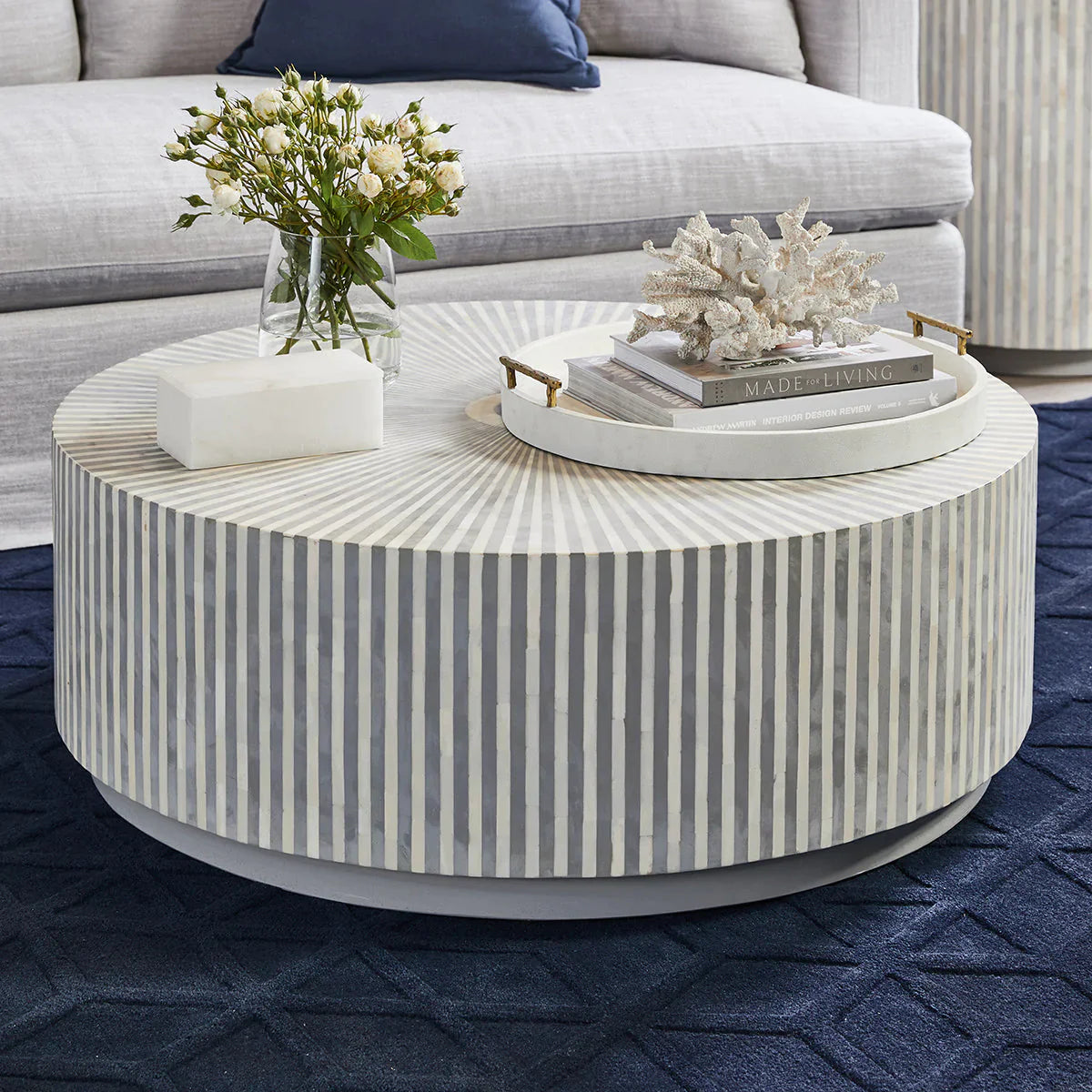 Suhana Inlay Coffee Table D - Ziba Homes