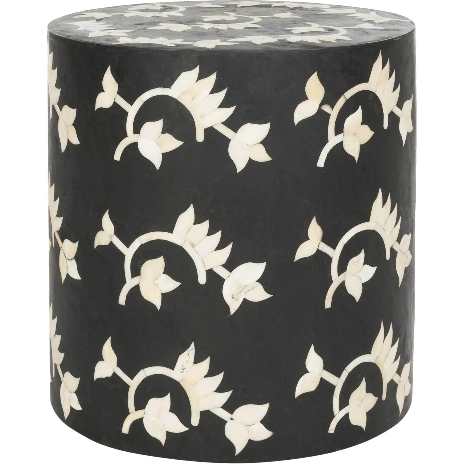 Blossom Inlay End Table - Ziba Homes