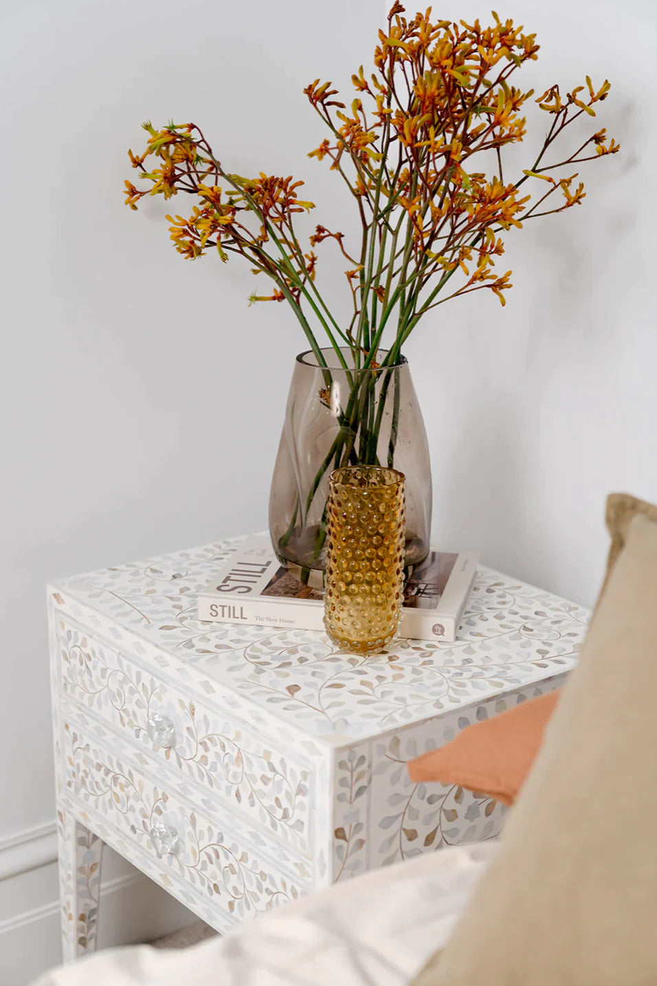 Willow Mother Of Pearl Side Table