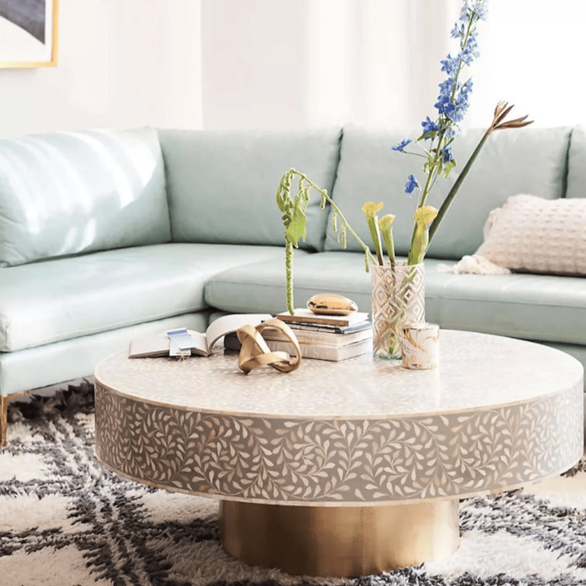 Sylvan Inlay Coffee Table - Ziba Homes