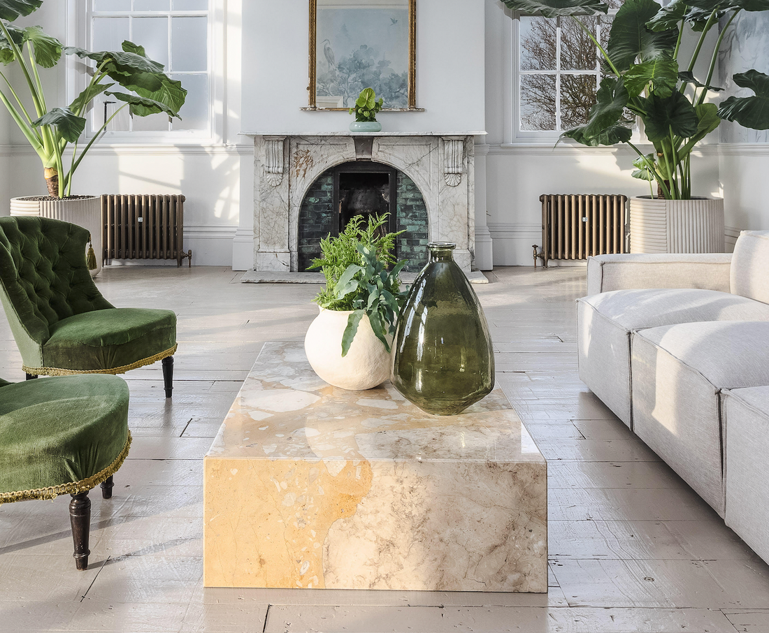 Kunis Breccia Plinth Coffee table