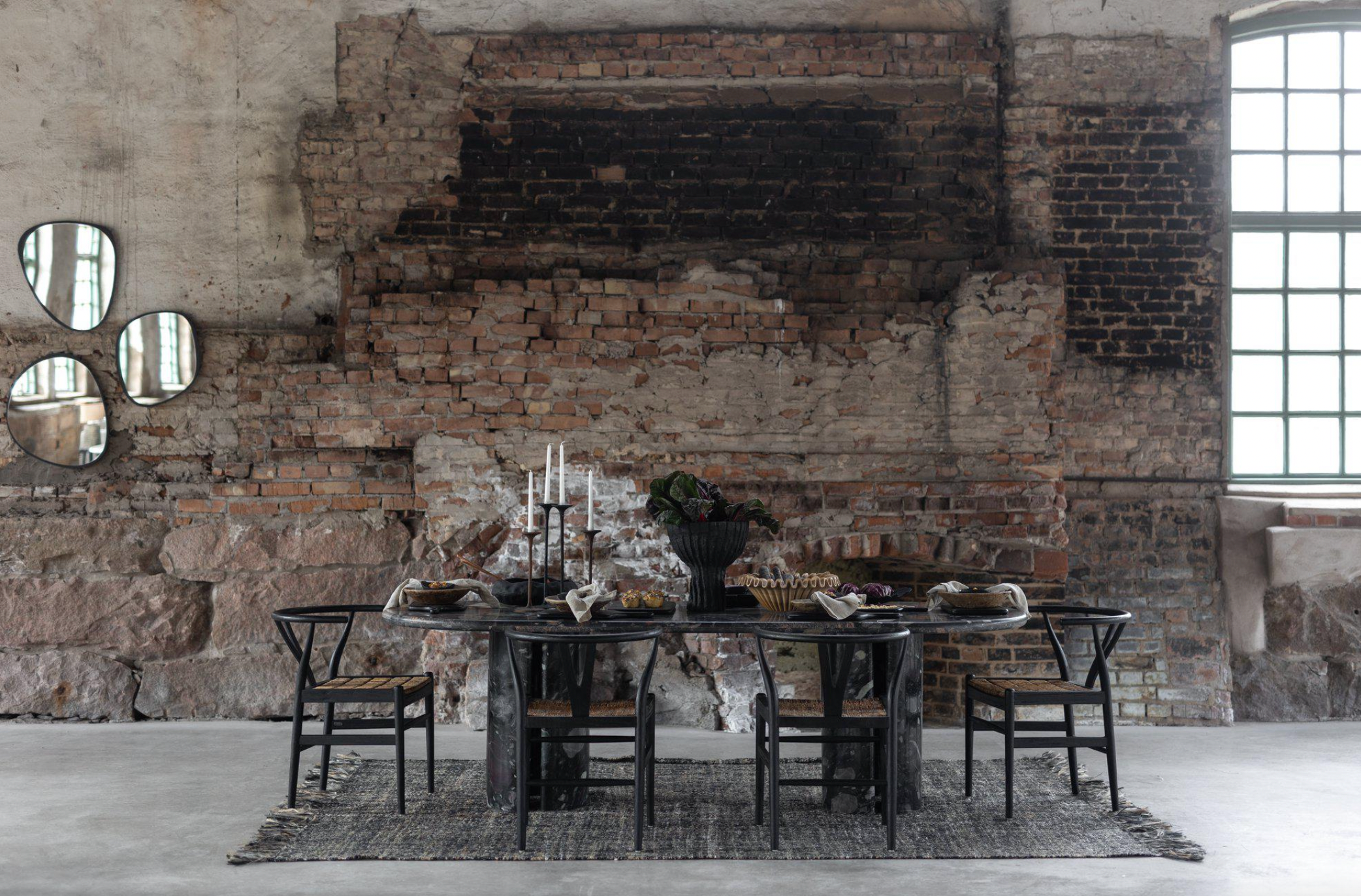 Pebble Granite Marble Dining Table