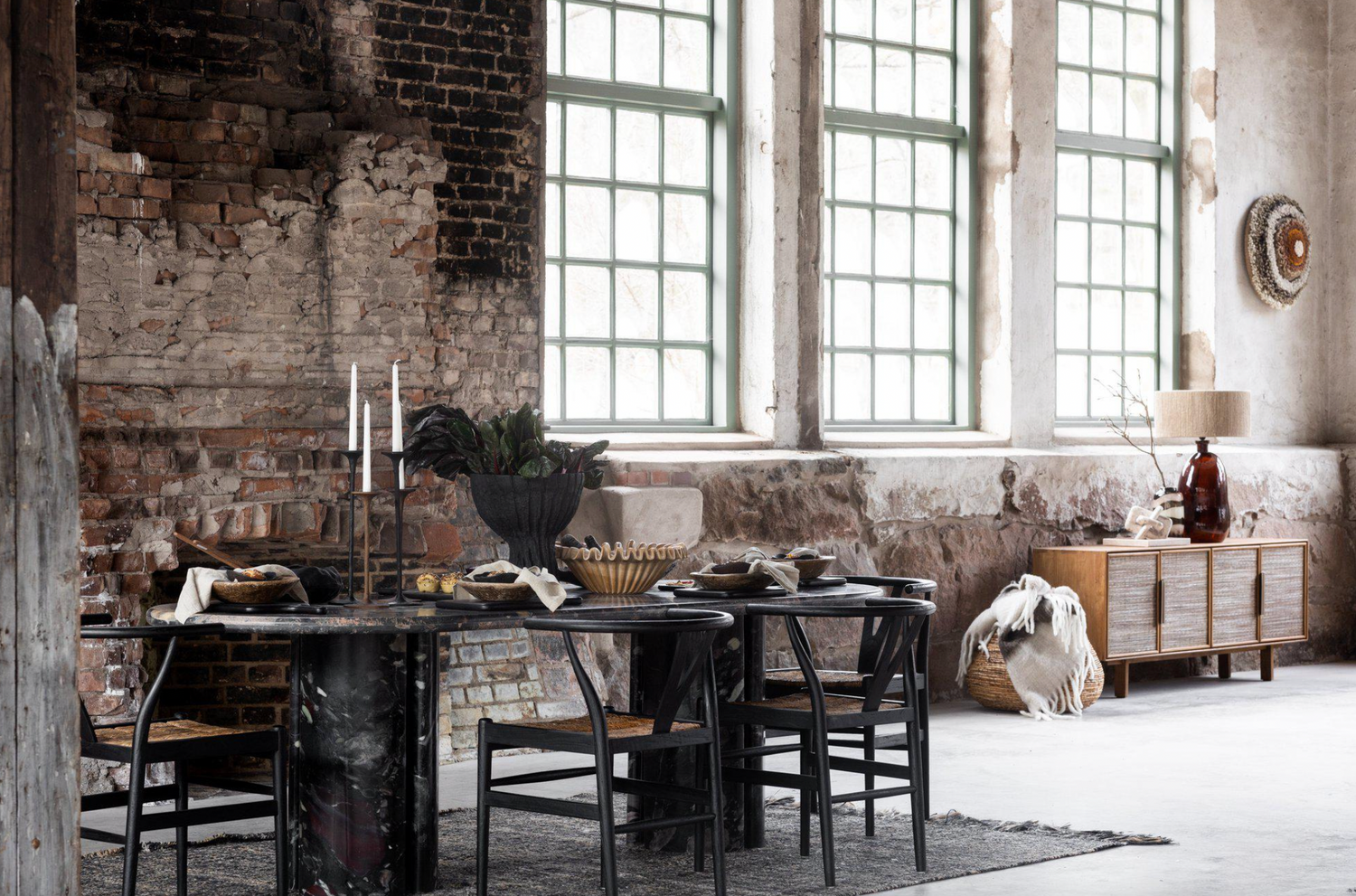 Pebble Granite Marble Dining Table