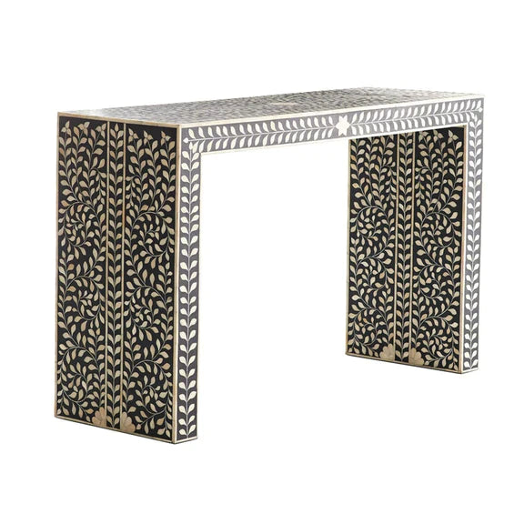 Geo Natural Inlay Waterfall Console - Ziba Homes