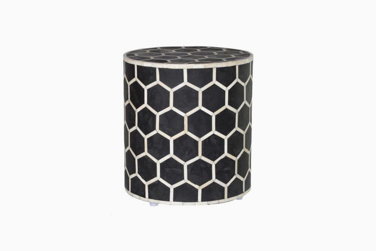 Lattice Inlay End Table - Ziba Homes