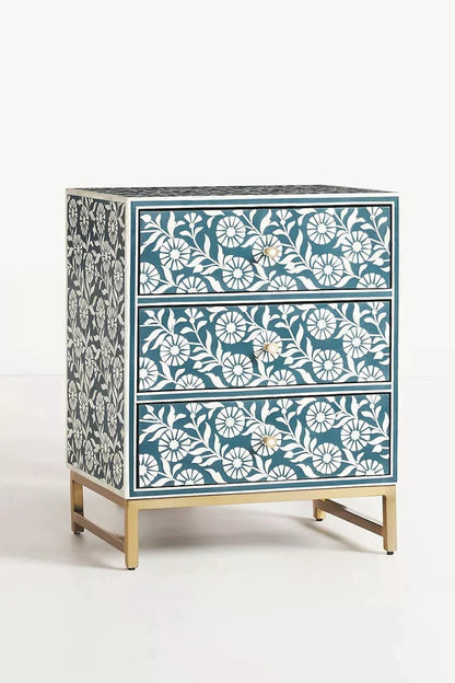 Mazaya Inlay 3-Drawer Dresser - Ziba Homes