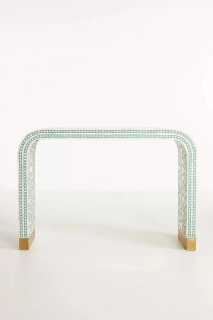 Marrakech Inlay Waterfall Console - Ziba Homes