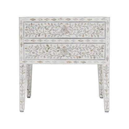 Willow Mother Of Pearl Side Table - Ziba Homes