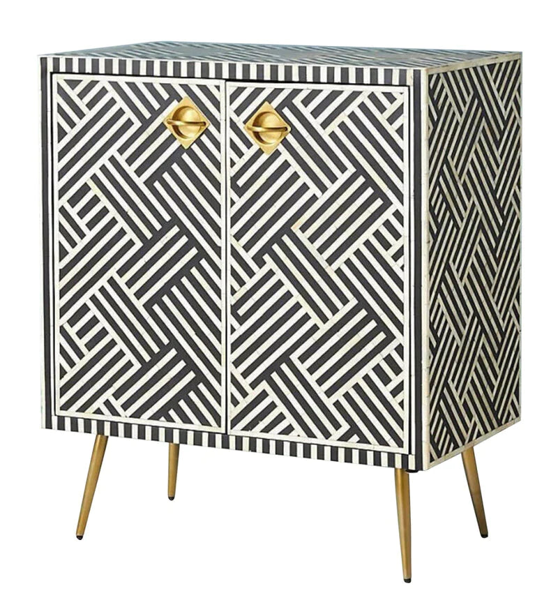 Mist Inlay Bar Cabinet - Ziba Homes